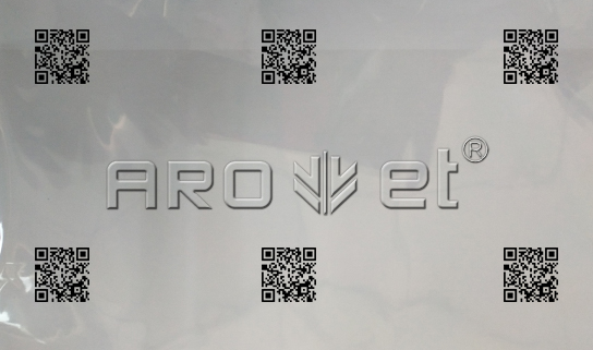 欧博abg官网A-one高速UV喷码机在PE膜上喷二维码